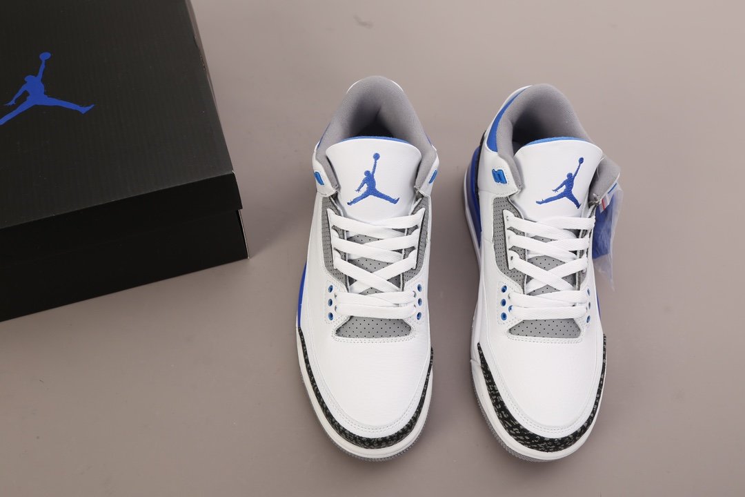 Кроссовки Air Jordan 3 Retro Racer Blue - CT8532-145 фото 9