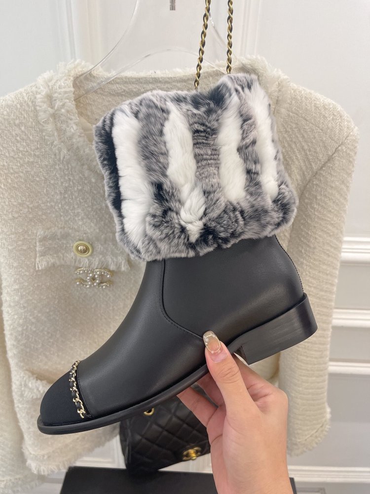 Ankle boots from fur winter фото 4