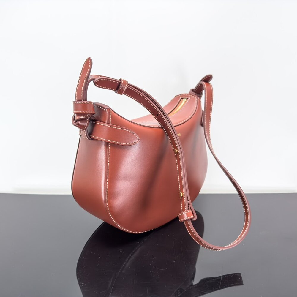 A bag BESACE NEUDS FRANCAIS 25 cm, natural leather фото 2
