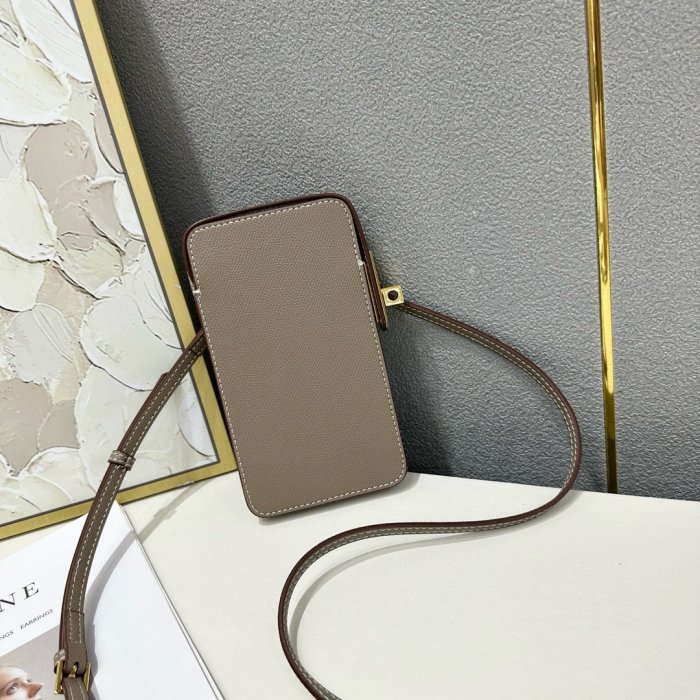 Кожаный чехол для телефона Hermes Hac a Box 17x10 см фото 7