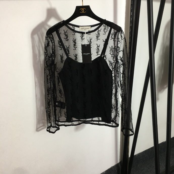 Transparent blouse from topom