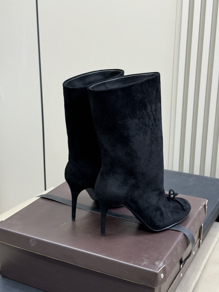 Ботильоны на высоком каблуке фото 3