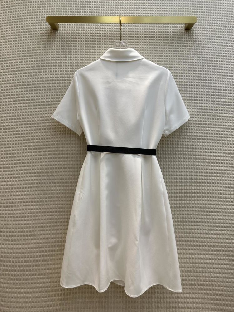 Dress from short sleeves and belt фото 8