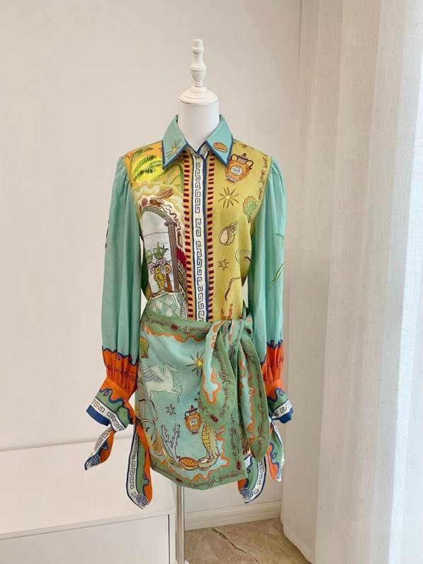 Платье Alemais Linen Color Lobster фото 8