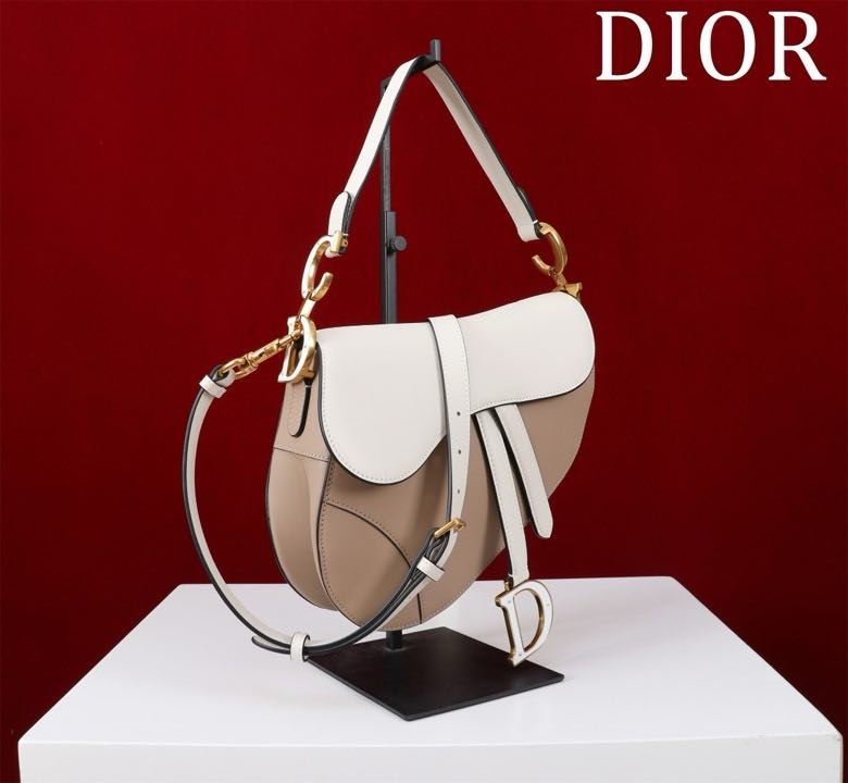 Сумка кожаная Dior Saddle 25 см фото 2