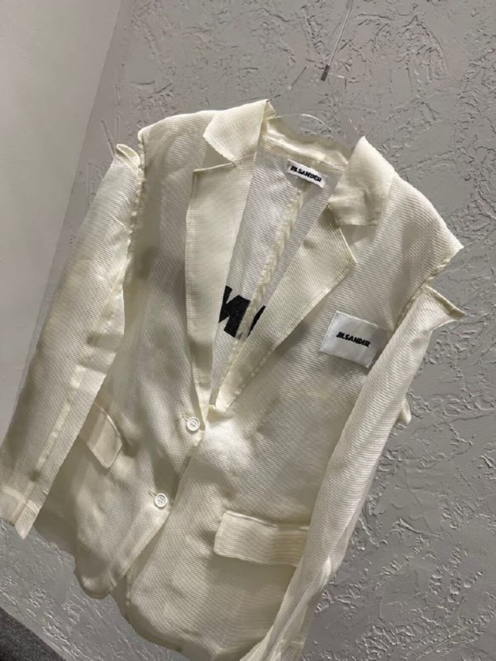Шелковый белый пиджак фото 4
