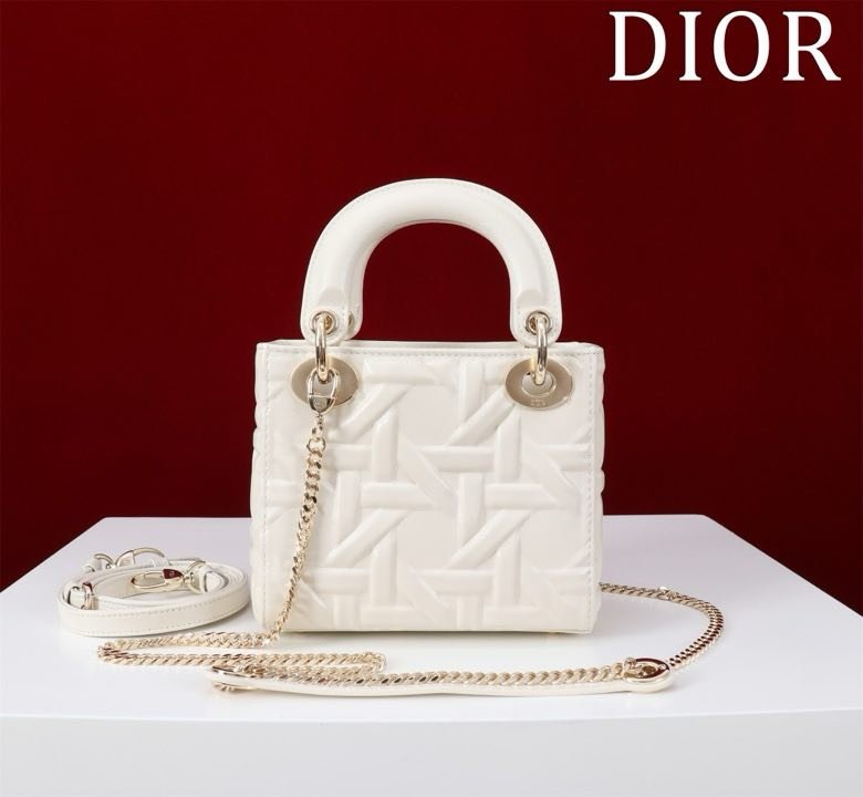 Сумка шкіряна Lady Dior 17 см фото 4