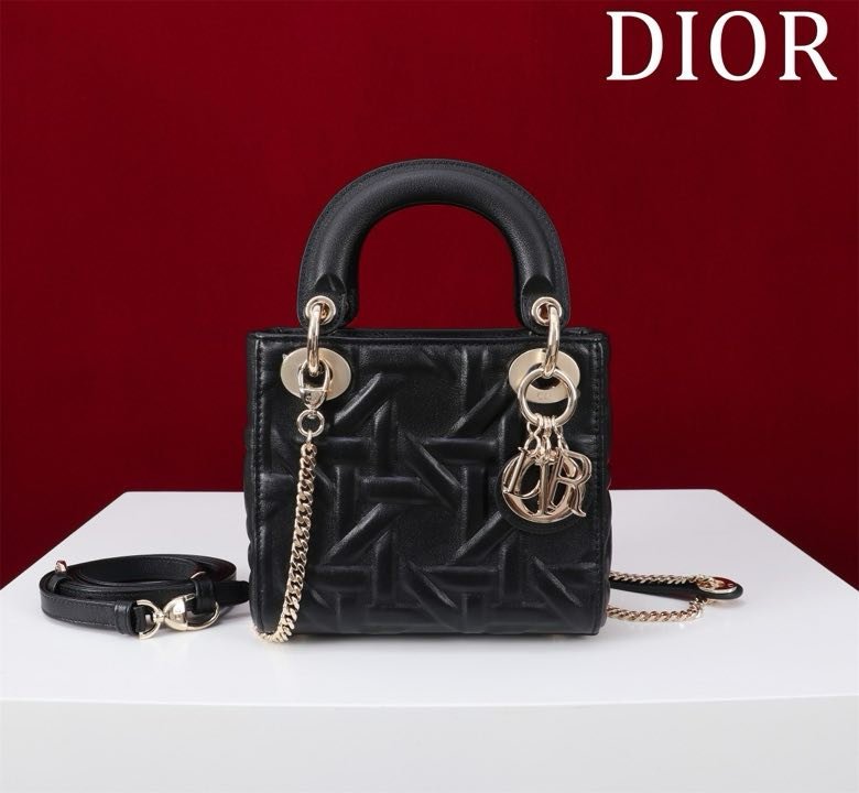 Сумка кожаная Lady Dior 17 см