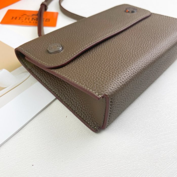 Сумка через плечо кожаная 18 см фото 3