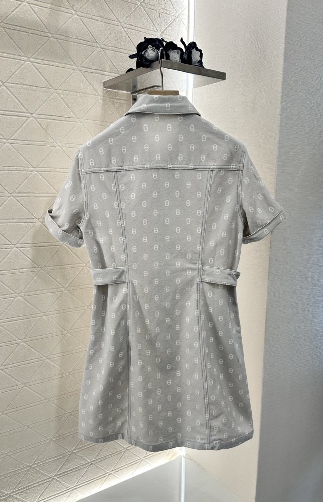 Плаття, Сукня з джинсового тканини з принтом фото 2