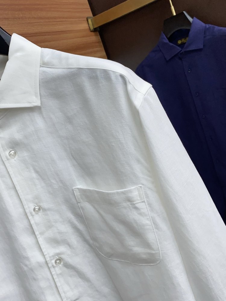 Рубашка льняная мужская фото 4