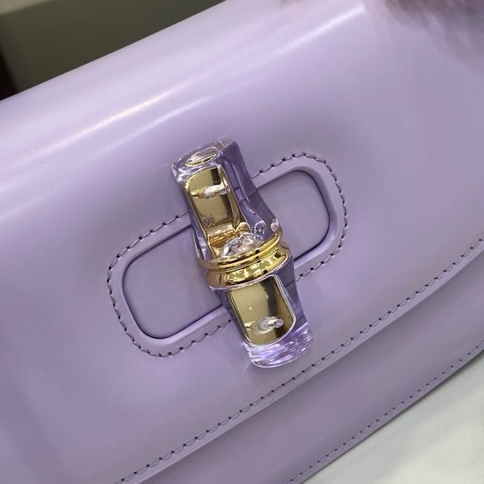 Сумка кожаная Gucci Bamboo Diva 26 см фото 2