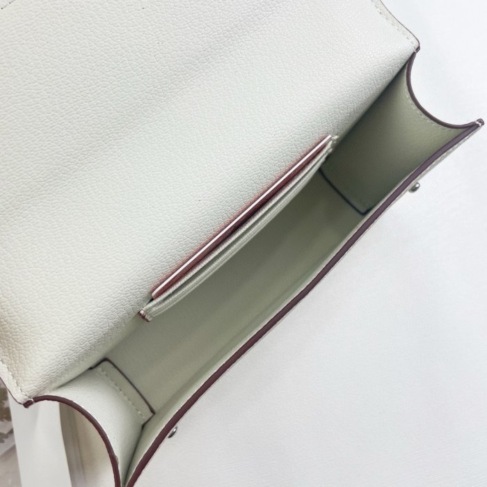 A bag across shoulder leather 18 cm фото 7