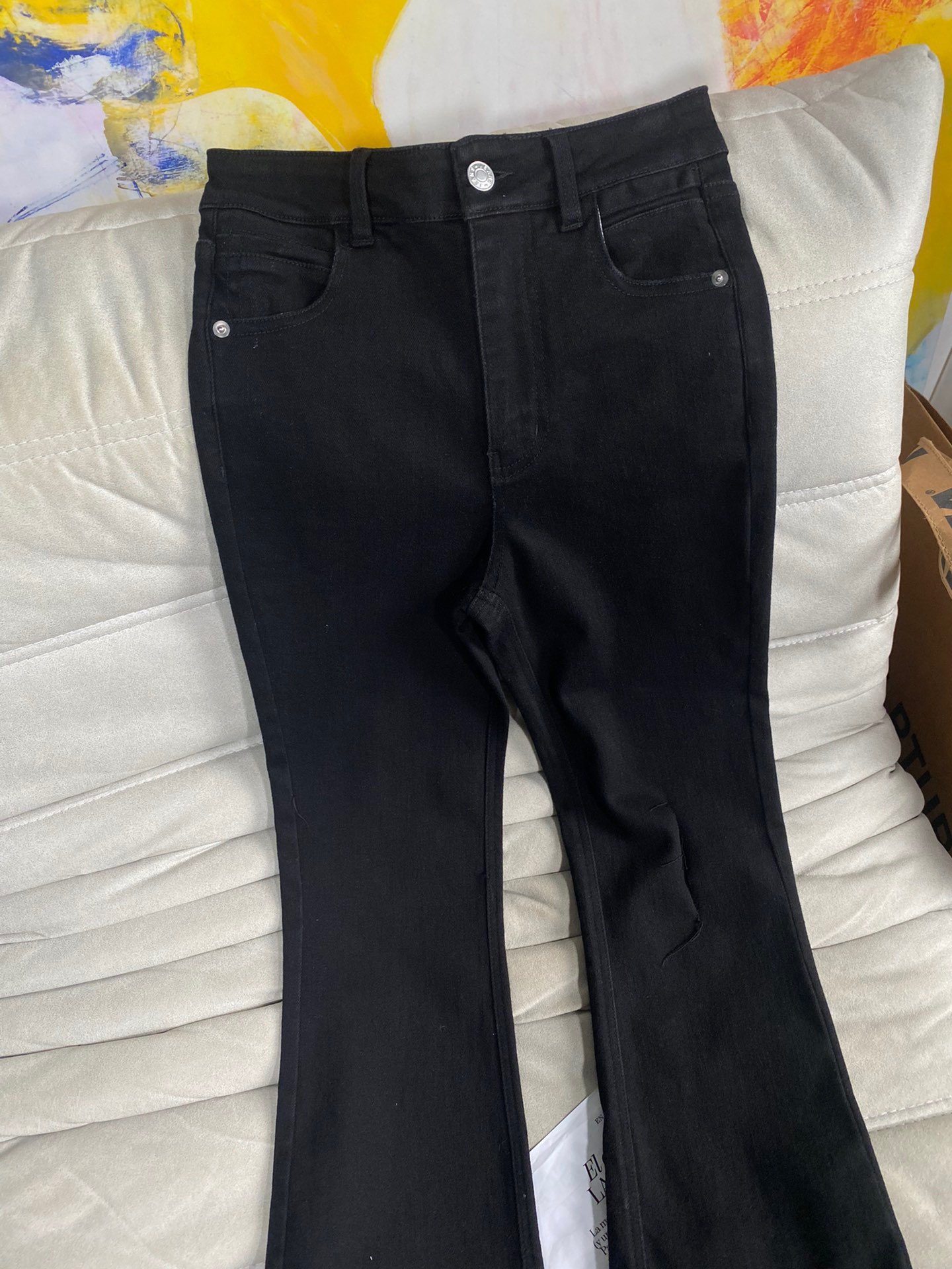 Облегающие эластичные универсальные узкие джинсы фото 2