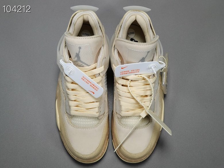 Кроссовки Off-White x Air Jordan 4 фото 3