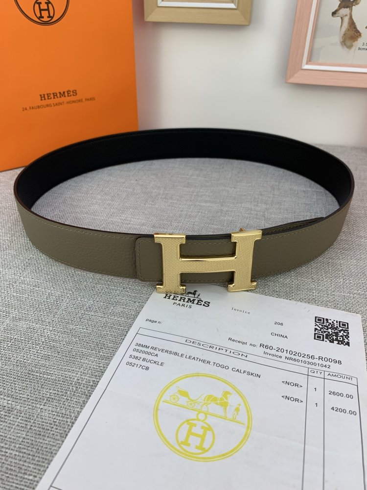 Belt leather 38 mm фото 5