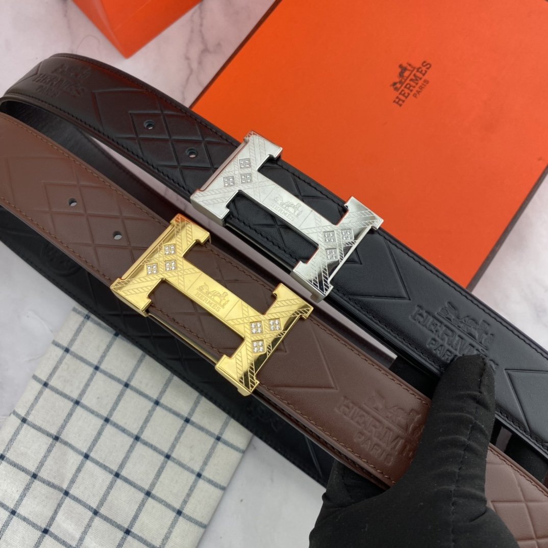 Male belt leather 4 cm фото 8