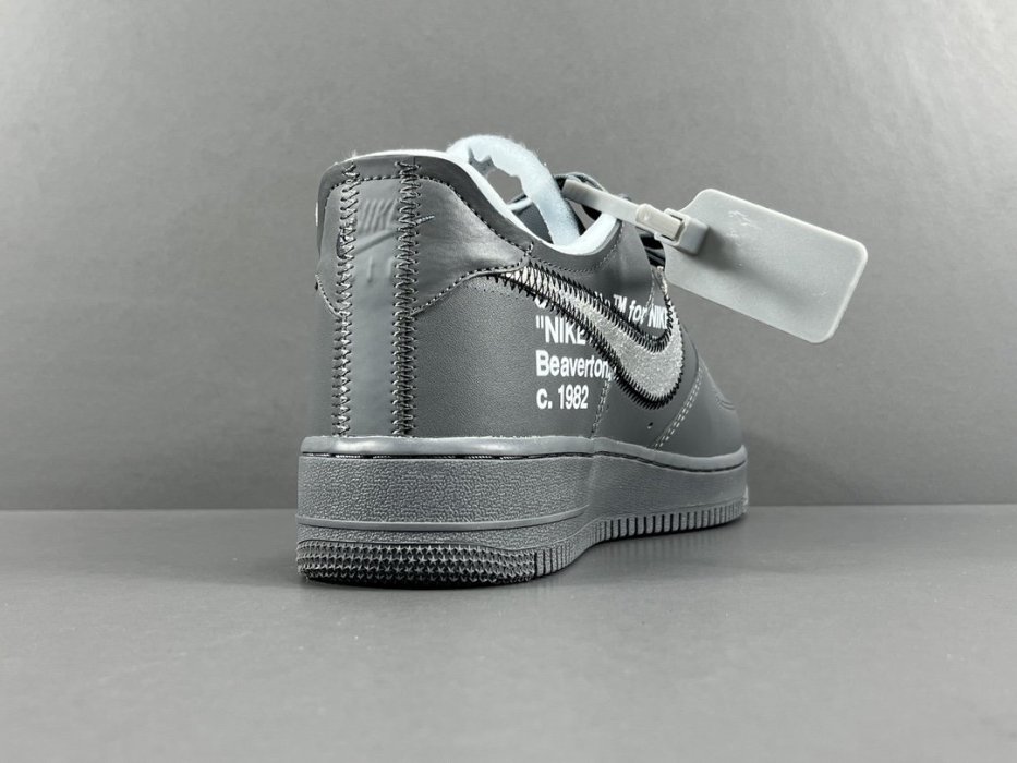 Кросівки Off-White x Nike Air Force 1 Low Grey фото 6