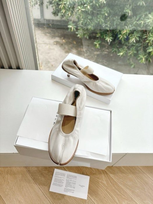 Туфли кожаные с раздвоенным носком фото 5