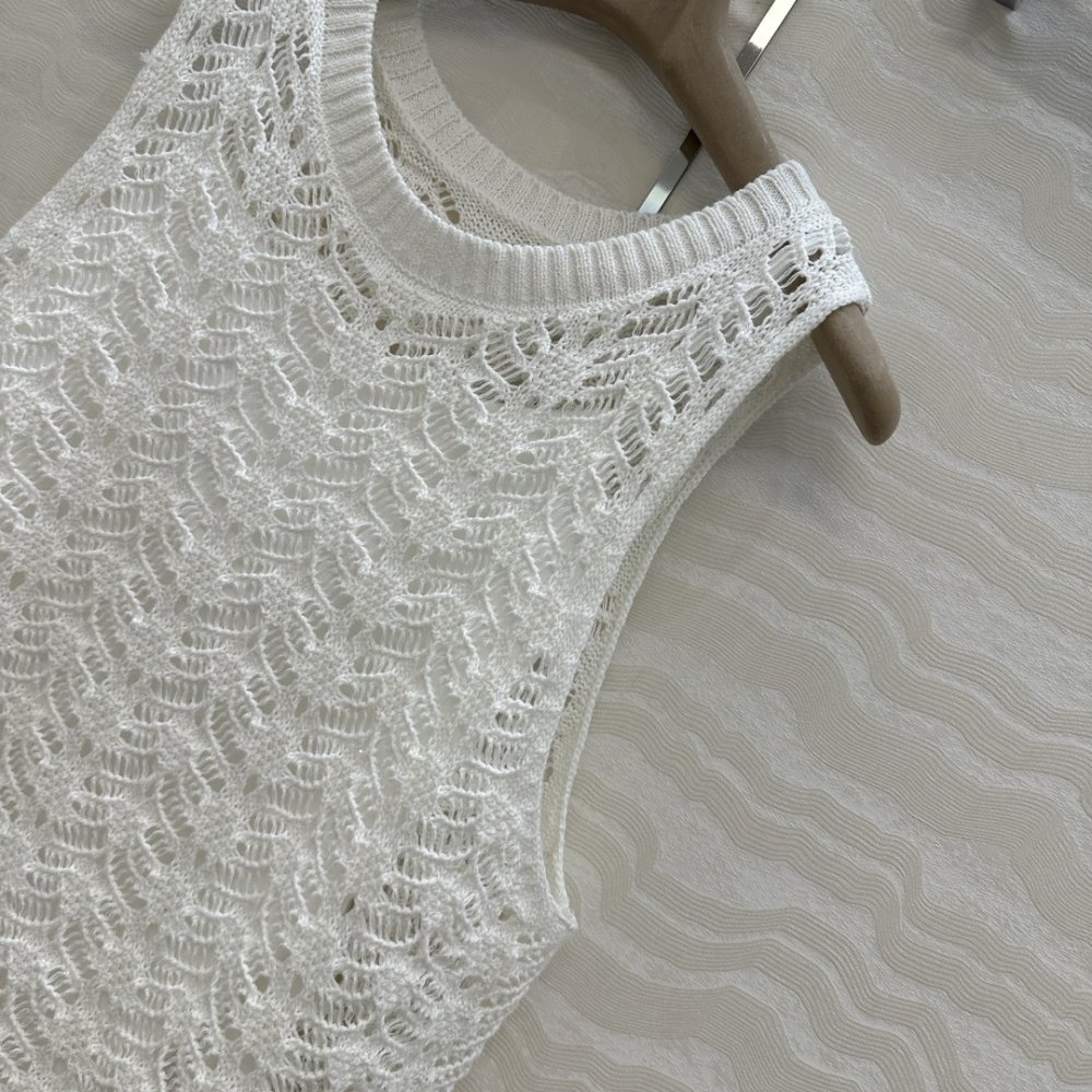 Майка вязаная женская фото 4