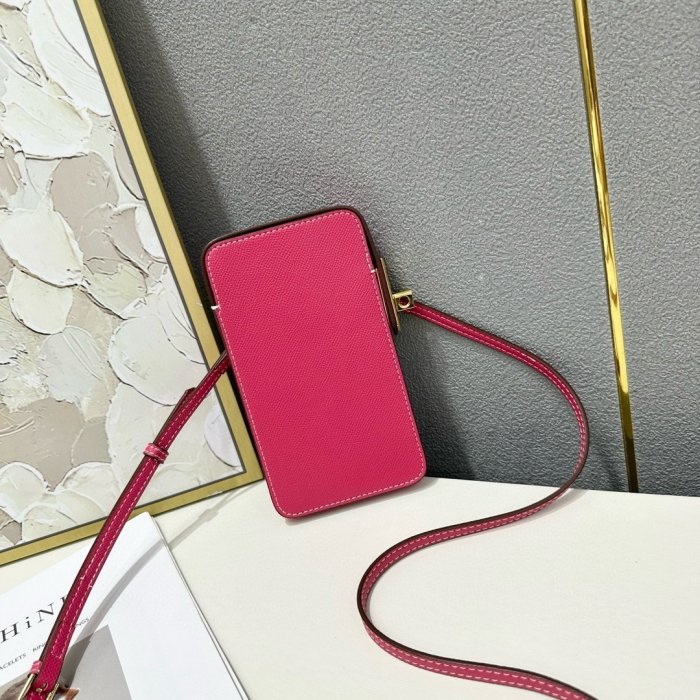 Кожаный чехол для телефона Hermes Hac a Box 17x10 см