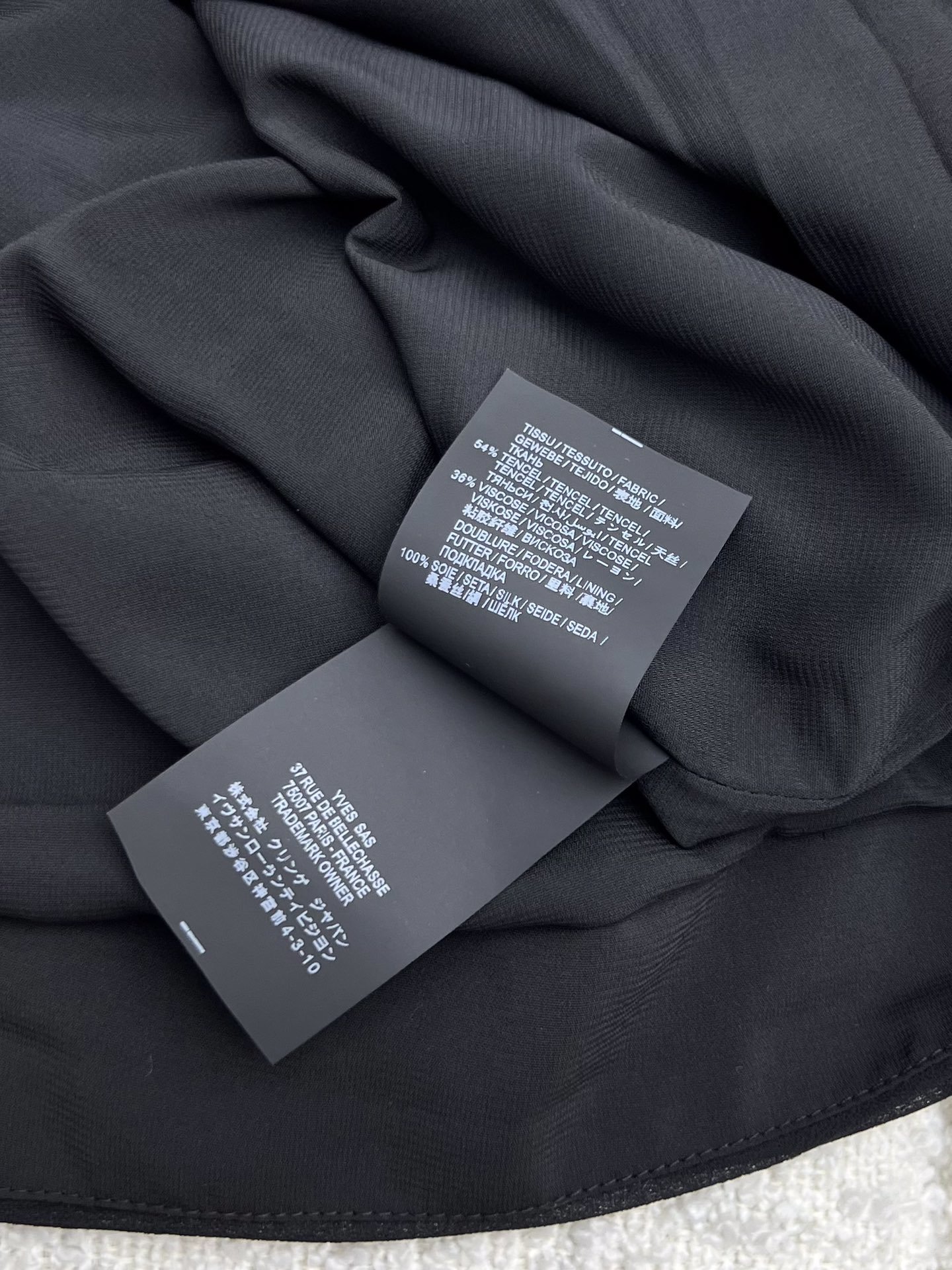 Платье мини черное (шелк 100%) фото 9