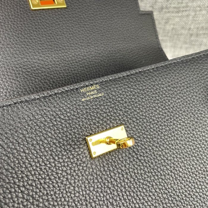 Клатч HERMES Kelly кожаный 24 см фото 6