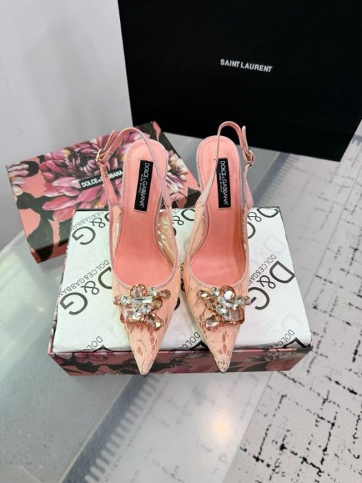 Sandals on high heel