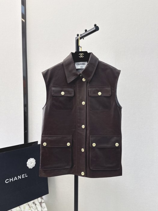 Leather vest women's