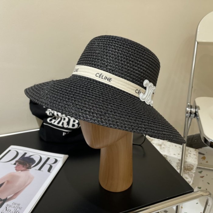 Hat wicker summer women's