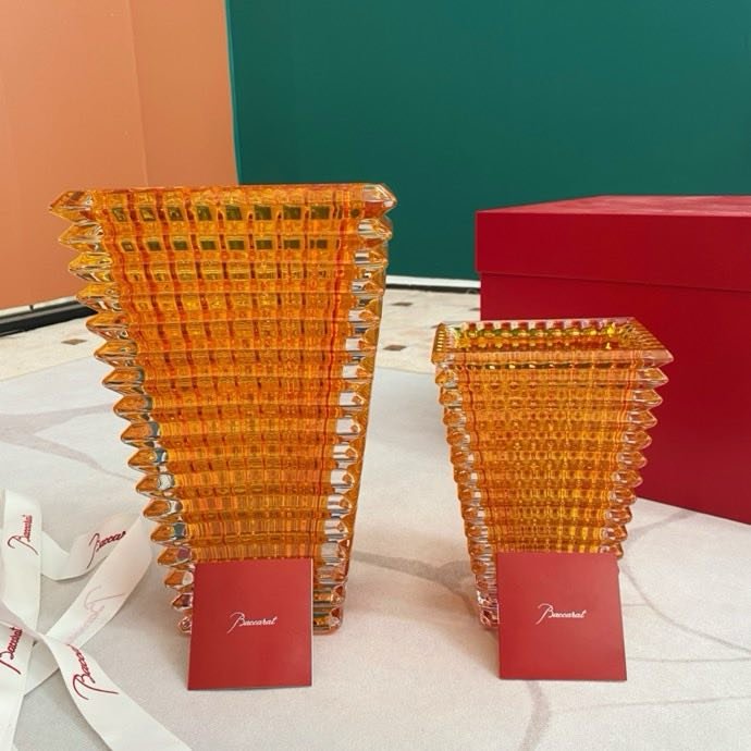 Ваза хрустальная для цветов Бакарат Baccarat Eye Collection 30 см и 20 см