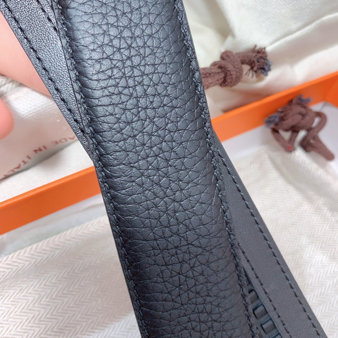 Male belt Clemence leather 3.5 cm фото 7