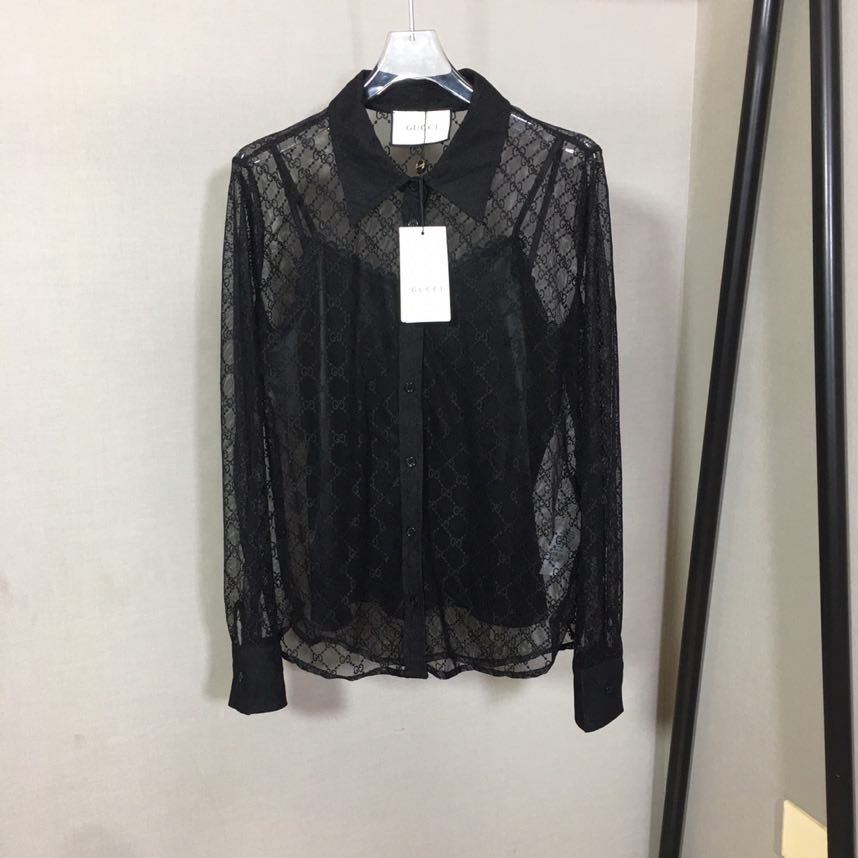 Transparent black shirt