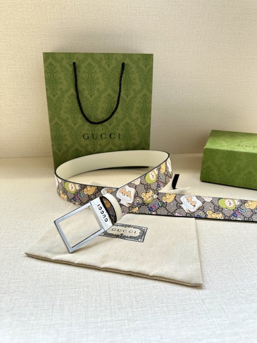 Belt leather 3.8 cm GUCCI GG Marmont фото 5