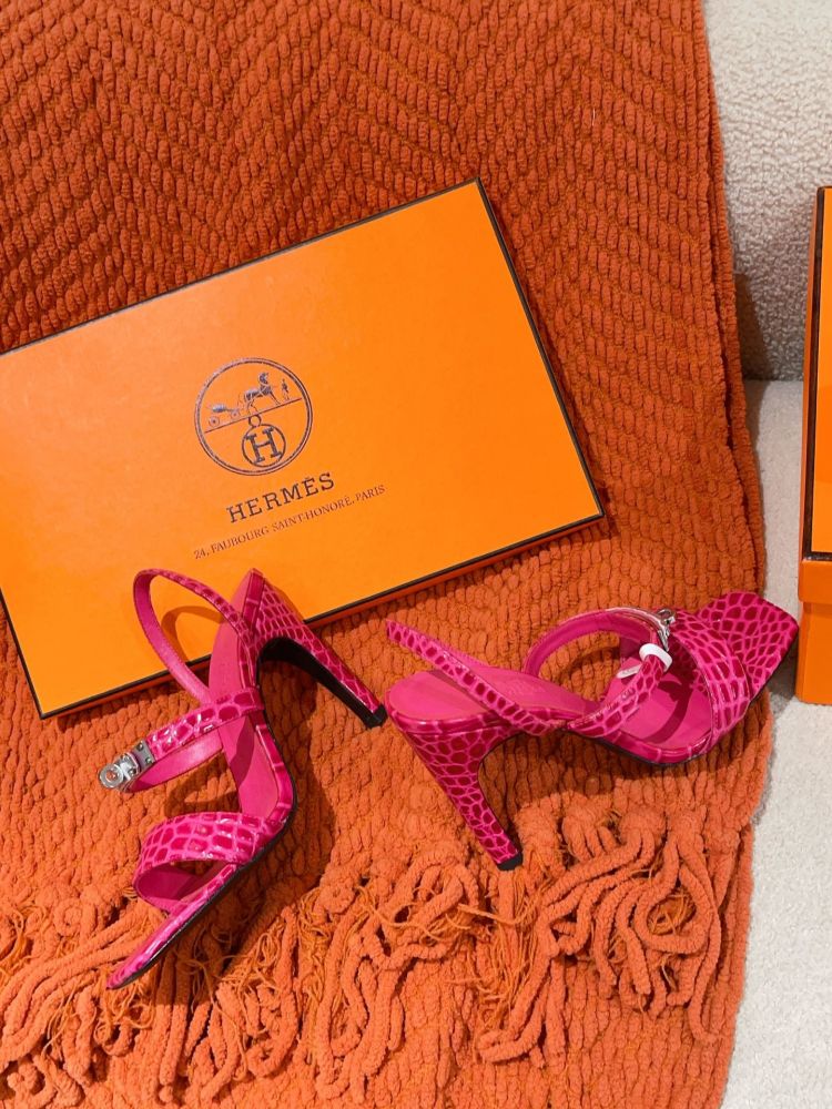 Босоножки Hermes Glamour на каблуке 9.5 см фото 5