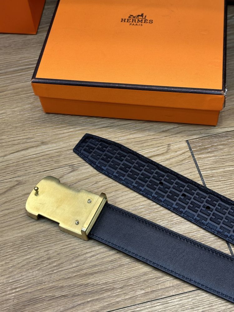 Male belt leather 3.8 cm фото 7