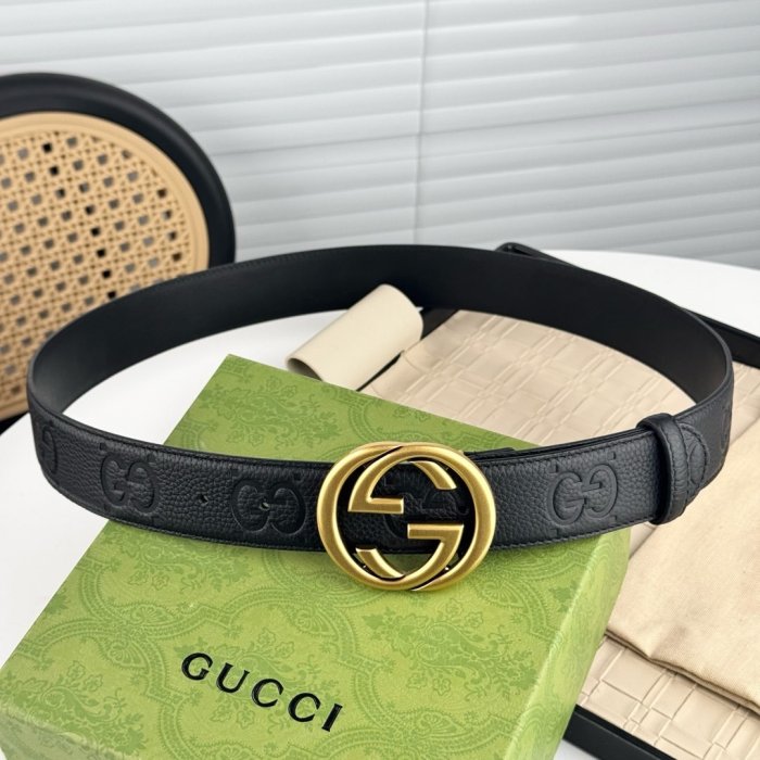 Belt leather male 3.8 cm