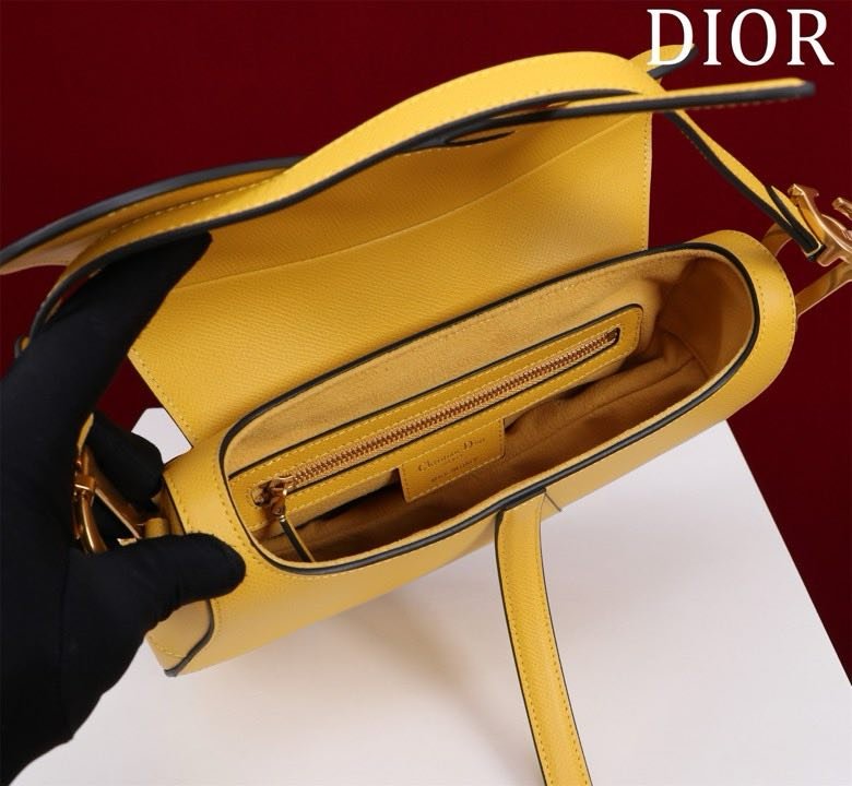 Сумка кожаная Dior Saddle 25 см фото 2