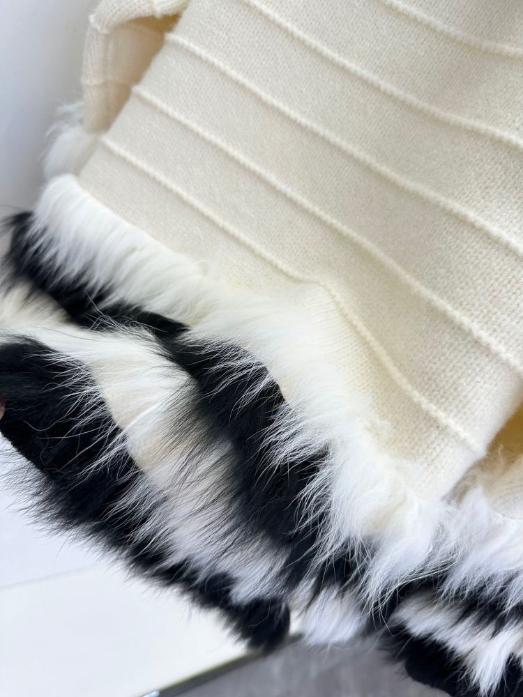 Кашемировий pullover from fox fur фото 5