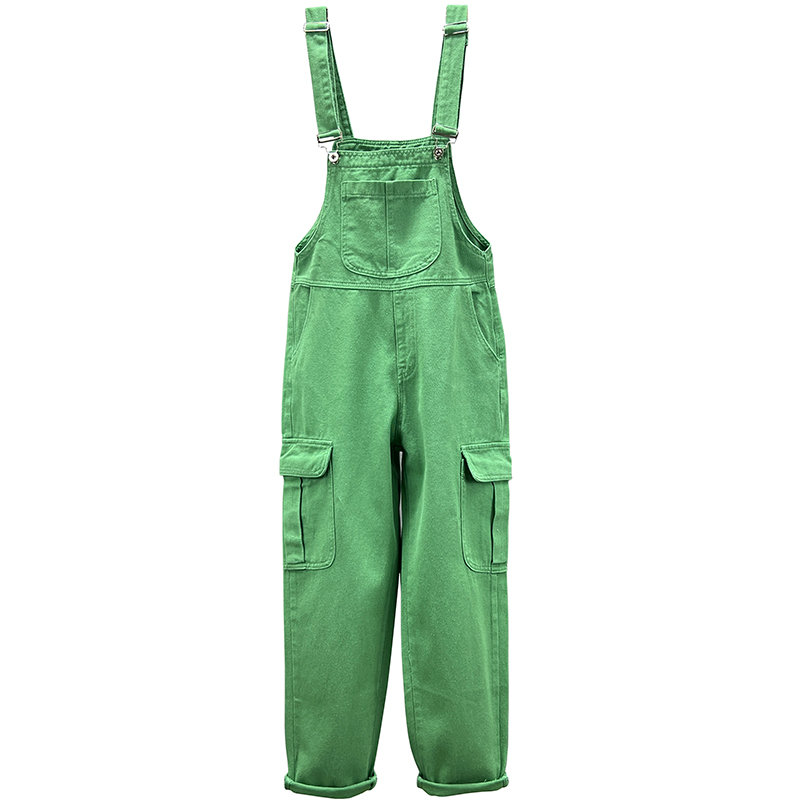 Female jean overalls, free, from high waist фото 5