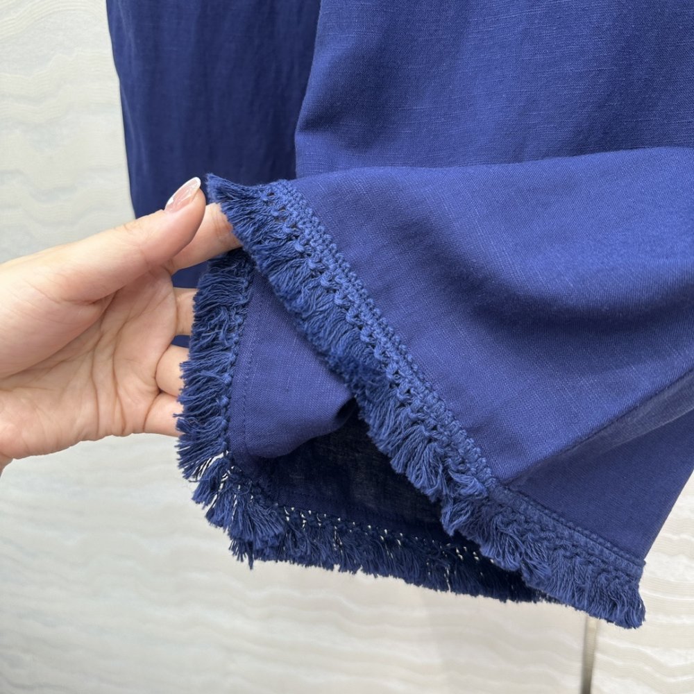 Прямі брюки з льону фото 8