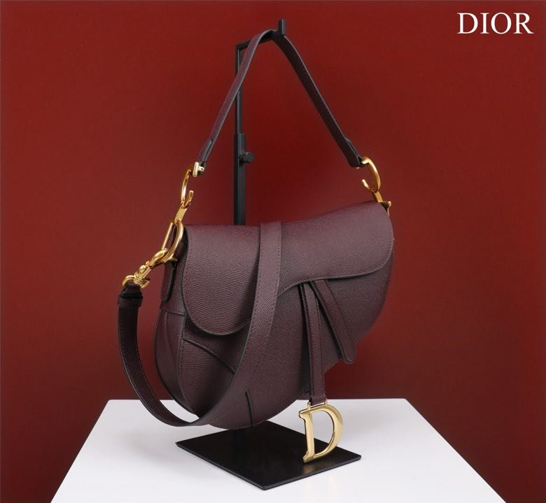 Сумка кожаная Dior Saddle 25 см фото 6