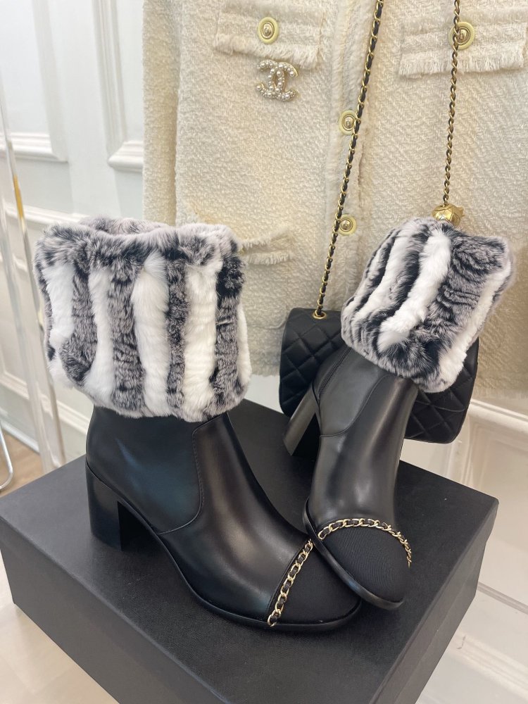 Ankle boots from fur winter фото 3