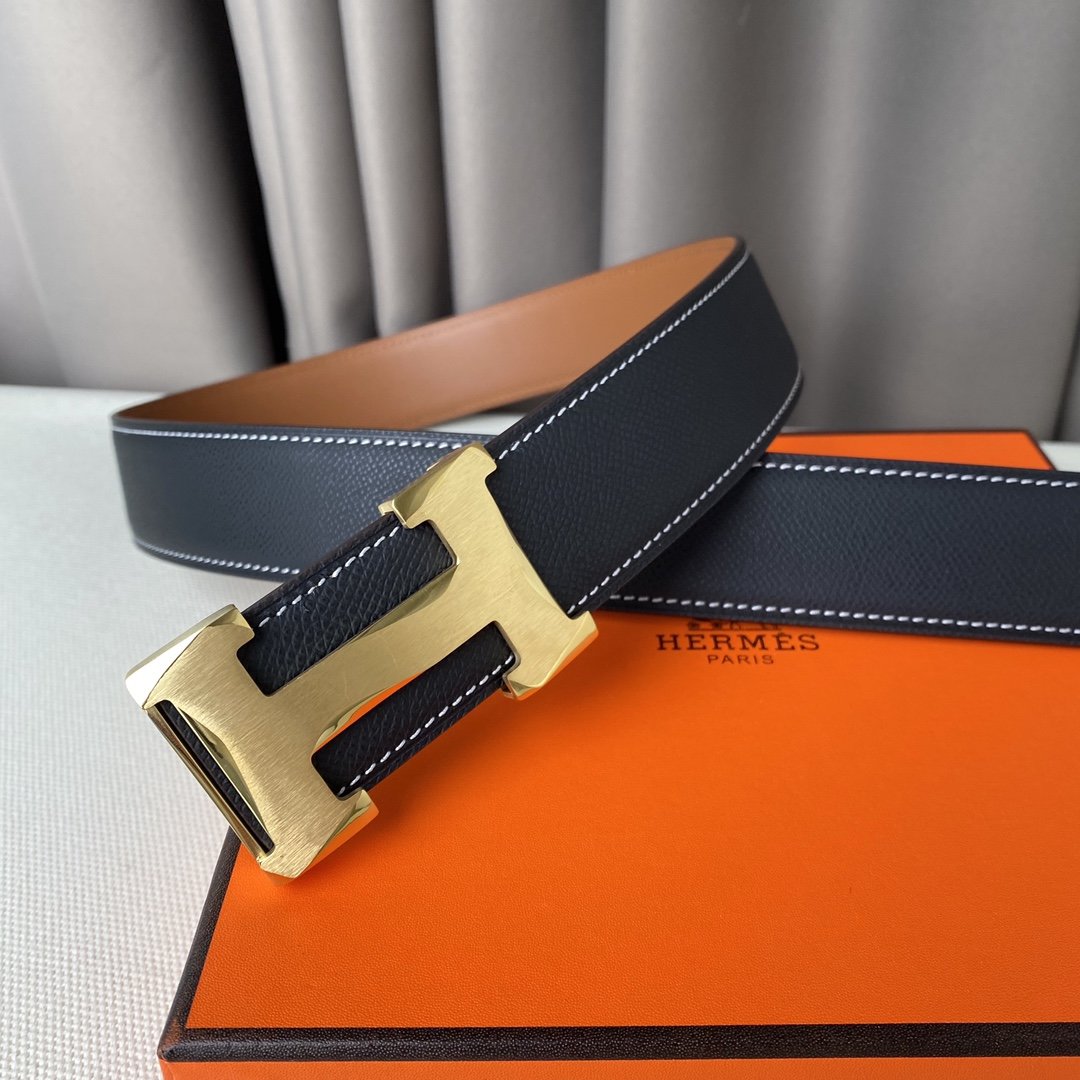 Male belt leather 3.8 cm фото 6
