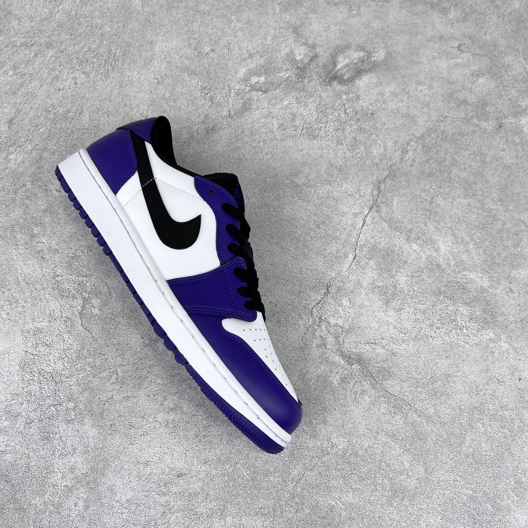 Sneakers Air Jordan 1 Low Golf White Purple DD9315-105 фото 4