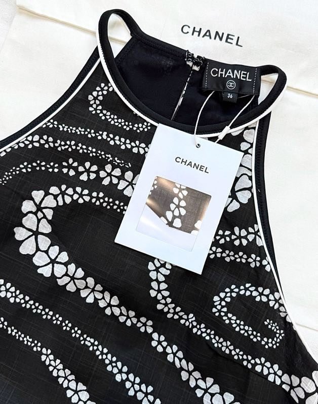 Пляжное платье макси без рукавов Chanel 25M фото 9