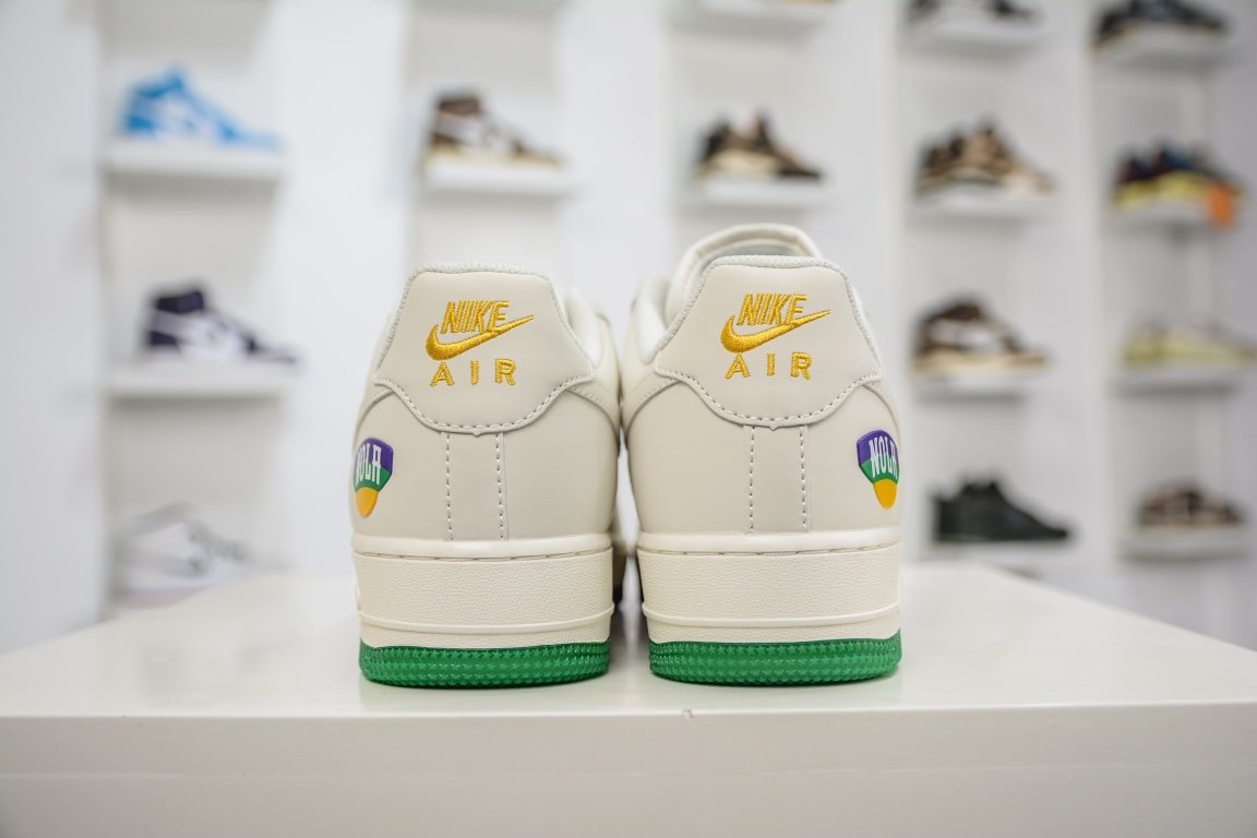 Sneakers Air Force 1 07 Low String Beige Green Purple TF8896-303 фото 2