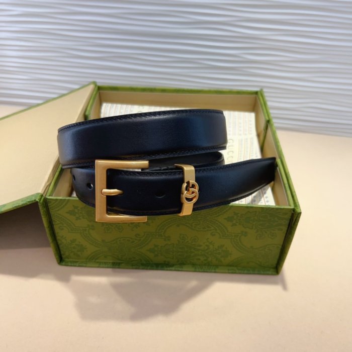 Belt leather female 3 cm