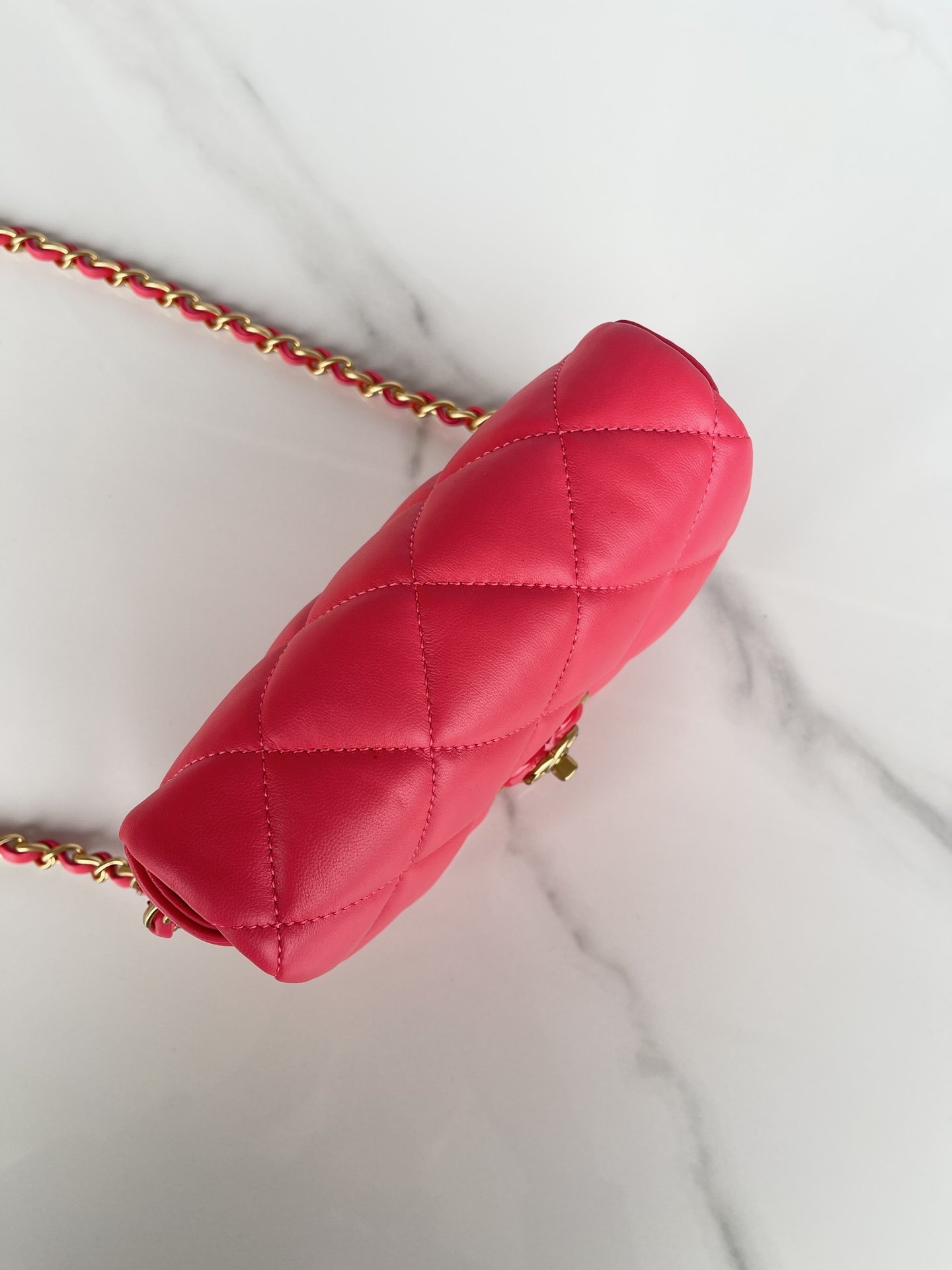 Сумка Mini Flap Bag AS3979 18 см, красная фото 6