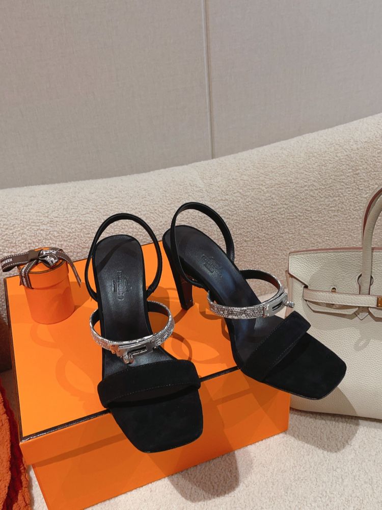 Босоніжки Hermes Glamour на підборах 9.5 см фото 4